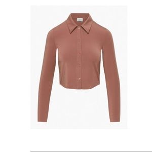Aritzia Wilfred Pose Waist Long Sleeve Size S